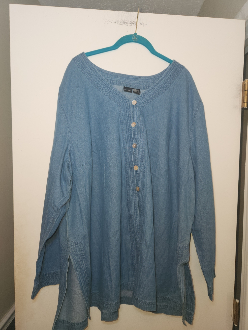 Cami Light Blue Denim Button-Up Tunic 26W